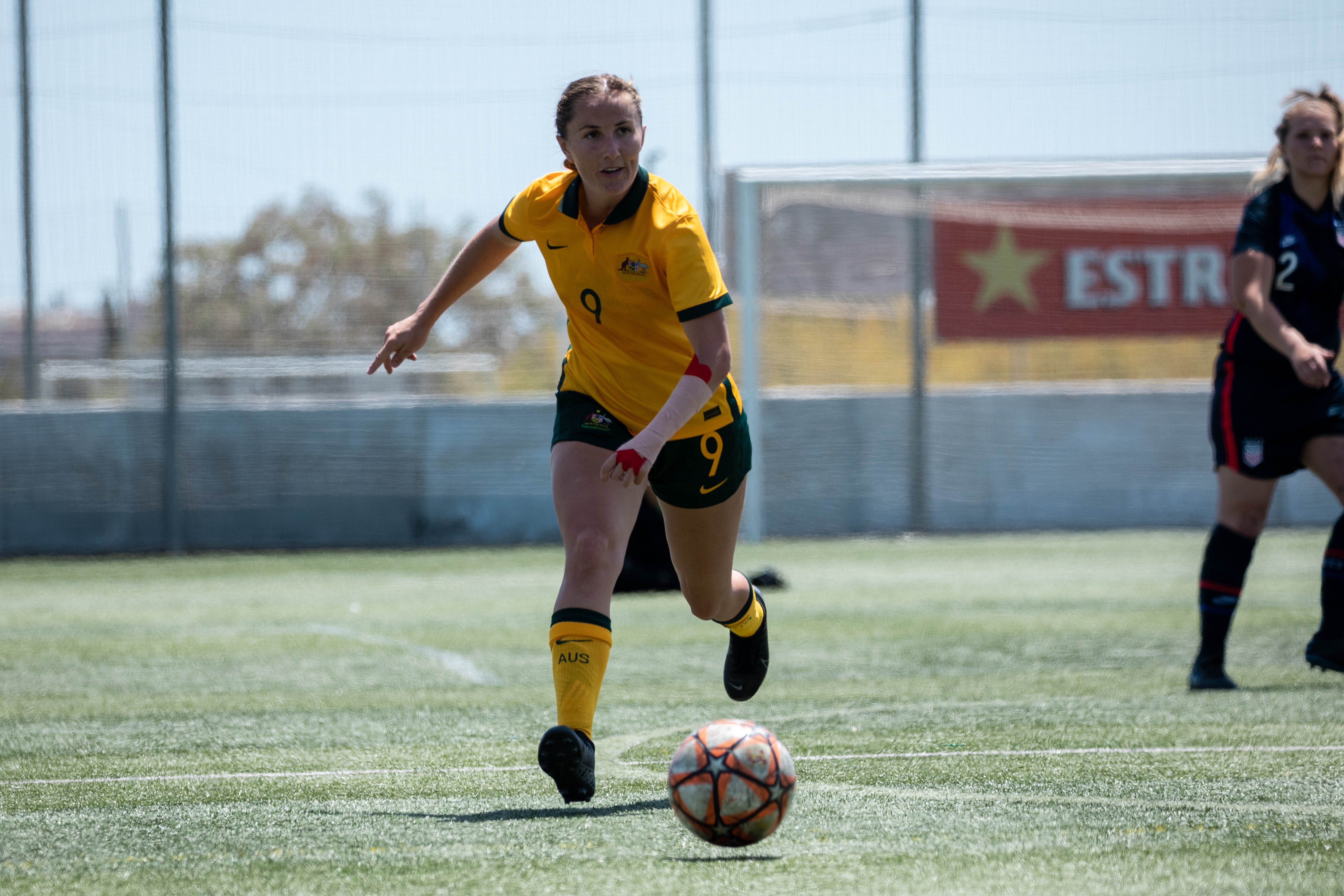 Rae Anderson playing for the CommBank ParaMatildas at the 2022 IFCPF Women’s World Cup.