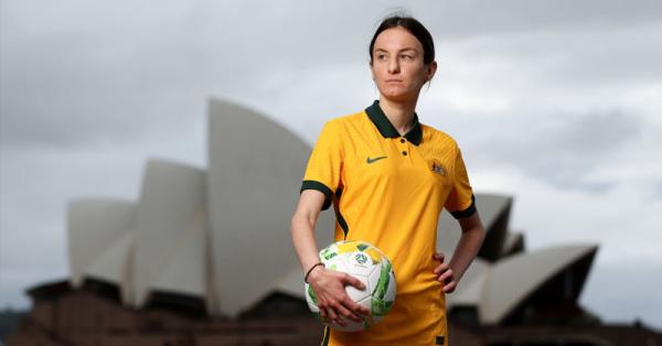 Nicole Christodoulou of the ParaMatildas poses for a photograph during the Official Launch of the ParaMatildas National Team at Overseas Passenger Terminal on March 07, 2022 in Sydney, Australia. (Photo by Brendon Thorne/Getty Images for Football Australia)