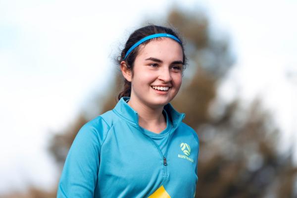Karina Grigorian at training.